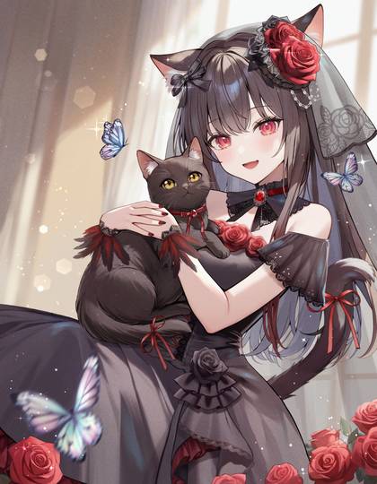 ファンアート🌹🐈‍⬛🌙 (ID: 128166613)