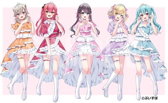 【仕事絵】ぶいすぽっ！　歌ってみた動画イラスト (ID: 131238315)