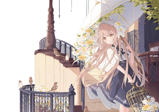 傘と女の子 (ID: 134568901)