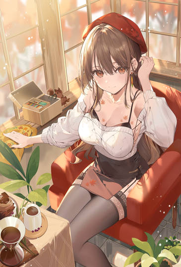 針と甘味で楽しむ小さな秋 (ID: 135063232)