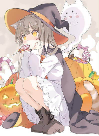 ハロウィンまだかな～🐱🎃 (ID: 136515960)