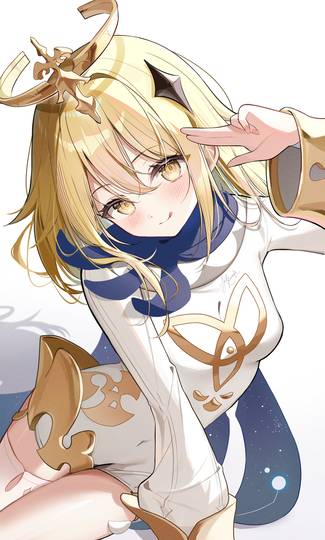 Lumine dressing up as Paimon~ (ID: 136919852)